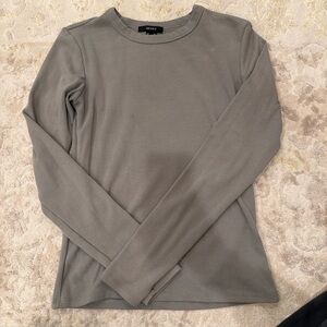 Light Gray Crew Neck long sleeve Top
